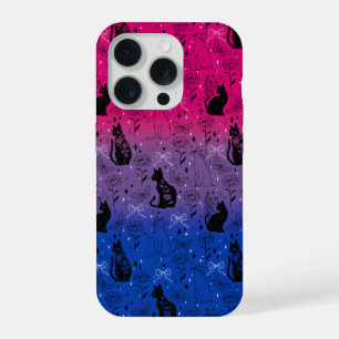 Bisexueller Stolz Schwarze Katze - Mystische Hexe iPhone 15 Pro Hülle