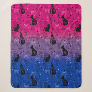 Bisexueller Stolz Schwarze Katze - Mystische Hexe Sherpadecke
