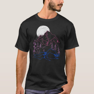Bisexueller Stolz Subtle Bi Pride Landschaft LGBT  T-Shirt