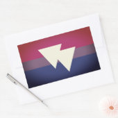 Bisexueller Stolz und Symbol - Rechteckiger Aufkleber (Umschlag)