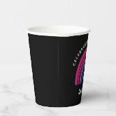 Bisexueller Stolz zum Feiern der Liebe des Diversi Pappbecher (Rechts)