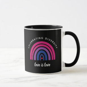 Bisexueller Stolz zum Feiern der Liebe des Diversi Tasse