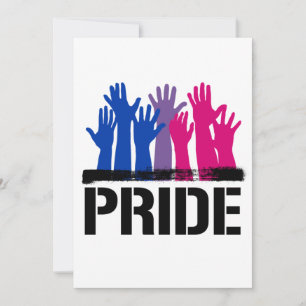 Bisexueller Stolz Zusammen Feiertagskarte