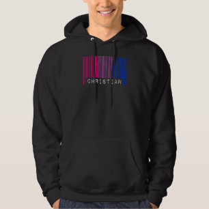 Bisexueller Strichcode Prix Christliche Quee Ästhe Hoodie