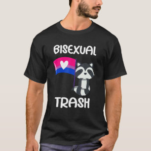 Bisexueller Waschbär-Outfit Schwul Bi Pride-Zubehö T-Shirt