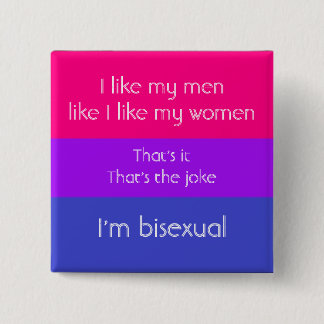 Bisexueller Witz Button
