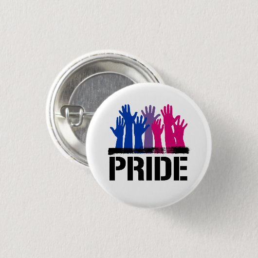 Bisexueller Zusammen-Stolz Button (Vorne & Hinten)