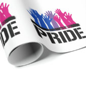 Bisexueller Zusammen-Stolz Geschenkpapier (Rolleneckpunkt)