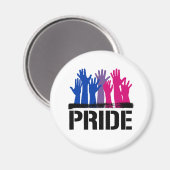 Bisexueller Zusammen-Stolz Magnet (Vorderseite/Rückseite)