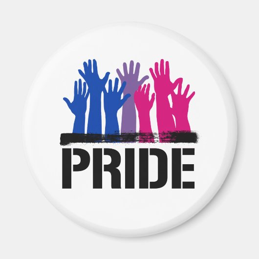 Bisexueller Zusammen-Stolz Magnet (Vorne)