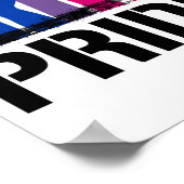Bisexueller Zusammen-Stolz Poster (Ecke)