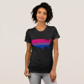 Bisexuelles Amerika T-Shirt (Vorne ganz)