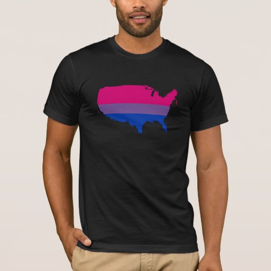 Bisexuelles Amerika T-Shirt (Vorderseite)
