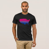 Bisexuelles Amerika T-Shirt (Vorne ganz)