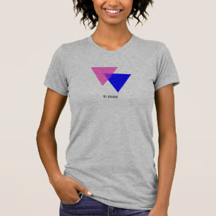 Bisexuelles Biangle-Symbol für anpassbares T-Shirt