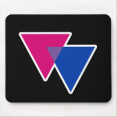 BISEXUELLES DREIECK-SYMBOL 3D MOUSEPAD (Vorne)
