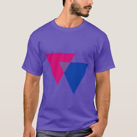BISEXUELLES DREIECK-SYMBOL T-Shirt (Vorderseite)