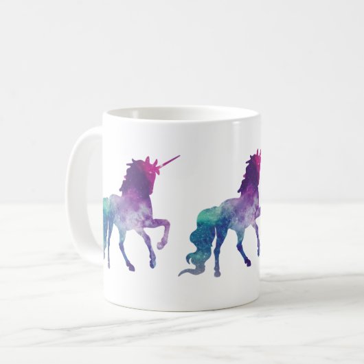 Bisexuelles Einhorn Kaffeetasse (Vorderseite Links)