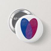 Bisexuelles Herz Button (Vorne & Hinten)