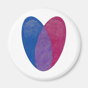 Bisexuelles Herz Magnet