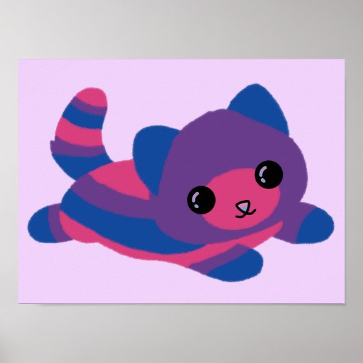 Bisexuelles Katzen-Poster Poster (Vorne)