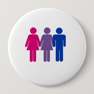 Bisexuelles Mädchen Button