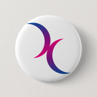 Bisexuelles Mondsymbol Button