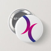 Bisexuelles Mondsymbol Button (Vorne & Hinten)