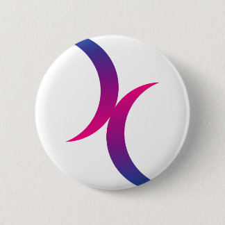 Bisexuelles Mondsymbol Button