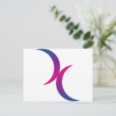 Bisexuelles Mondsymbol Postkarte (Stehend Vorderseite)