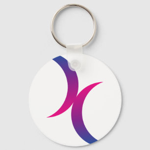 Bisexuelles Mondsymbol Schlüsselanhänger