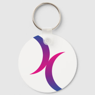 Bisexuelles Mondsymbol Schlüsselanhänger