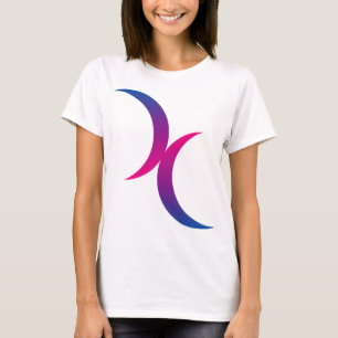 Bisexuelles Mondsymbol T-Shirt