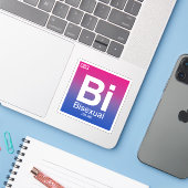Bisexuelles Periodisches Tabellenelement Aufkleber (Laptop mit iPhone)