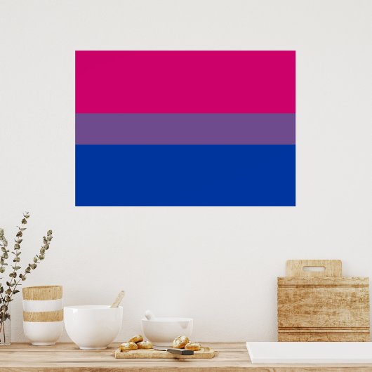 Bisexuelles Stolperplakat Poster (Küche)