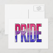 Bisexuelles Stolperwort Postkarte (Vorne/Hinten)