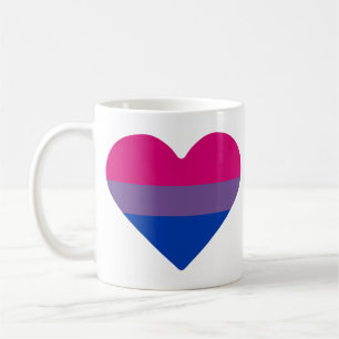 Bisexuelles Stolzflagge Herz Kaffeetasse