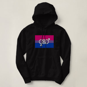 Bisexuelles Stolzsymbol Flagge Hoodie