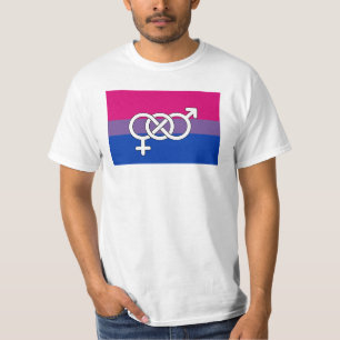 Bisexuelles Stolzsymbol Flagge T-Shirt
