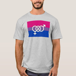 Bisexuelles Stolzsymbol Flagge T-Shirt