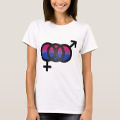 bisexuelles Symbol 3D T-Shirt (Vorderseite)