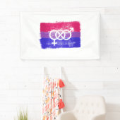 BISEXUELLES SYMBOL-FLAG BANNER (Insitu)