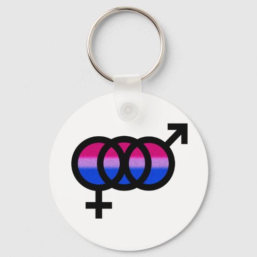 Bisexuelles Symbol Schlüsselanhänger (Vorderseite)