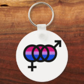 Bisexuelles Symbol Schlüsselanhänger (Vorderseite)