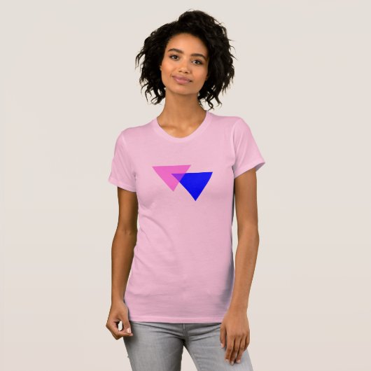 Bisexuelles Symbol T - Shirt (Vorne ganz)
