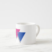 BISEXUELLES TRIANGELSYMBOL 3D ESPRESSOTASSE (Vorderseite Rechts)