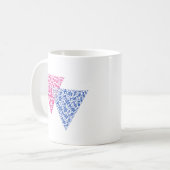 BISEXUELLES WORTPATTER KAFFEETASSE (Vorderseite Links)