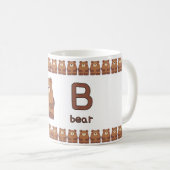 BisforBear–FunAlphabetCupDesign Kaffeetasse (VorderseiteRechts)
