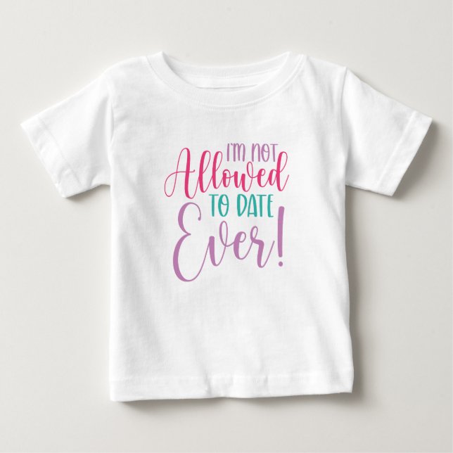 Bisher nicht erlaubt baby t-shirt (Vorderseite)