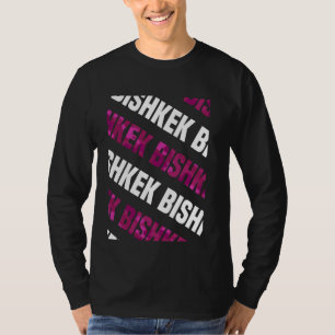 Bishkek Camouflage Pattern Pink Camouflage T-Shirt
